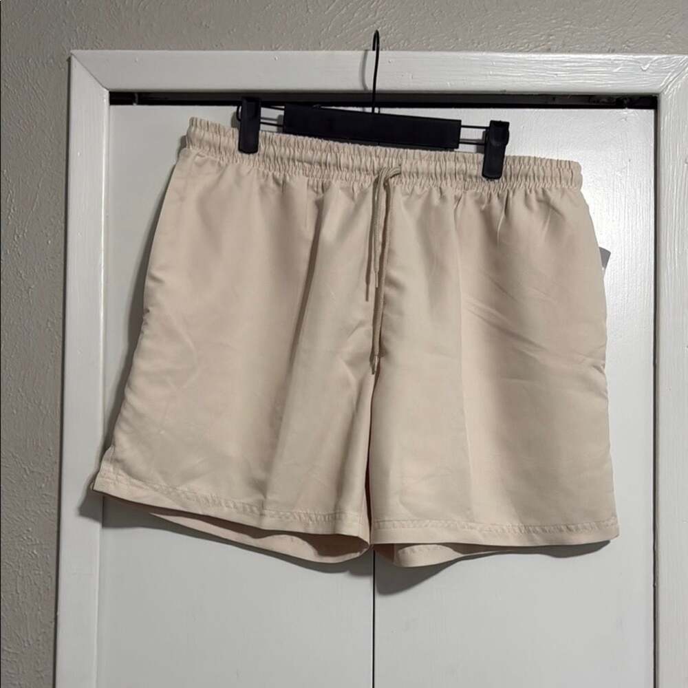 BCG Mens Training Campus Short White Cream Size L